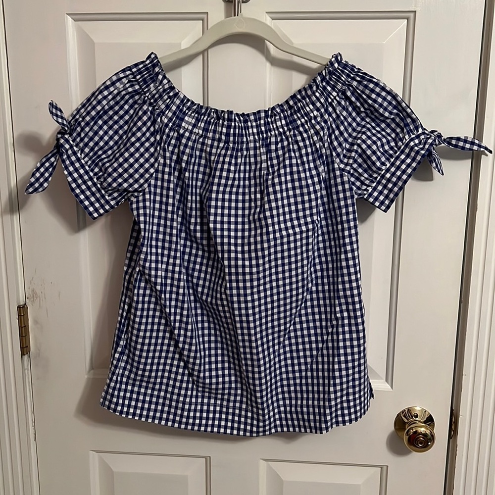 J.Crew Gingham Top, Size 6T